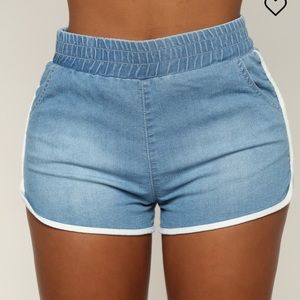 Comfy denim fashion nova shorts